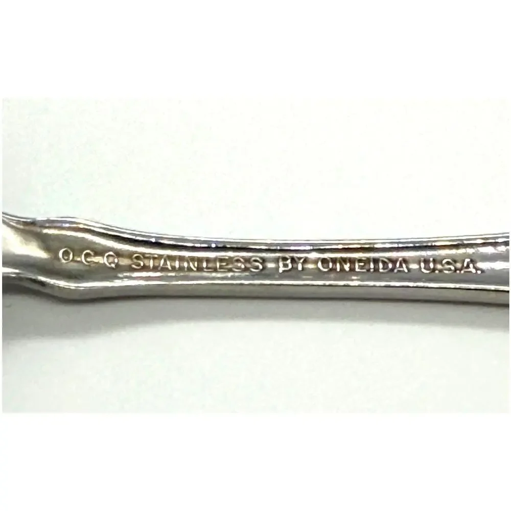 Oneida OCO Wordsworth Set of 4 Stainless Steel Teaspoons